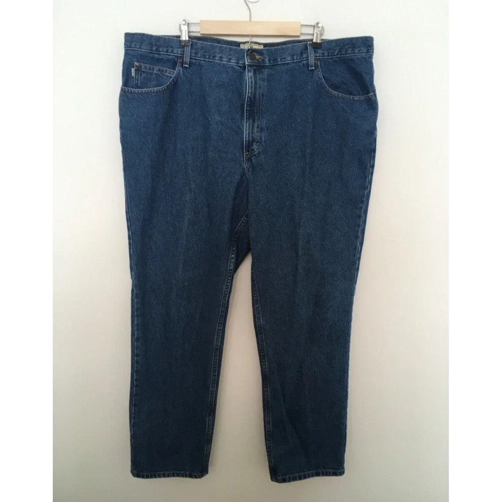 LL Bean Classic Fit Men's Sz 46x32 Denim Blue Jeans 100% Cotton 220626